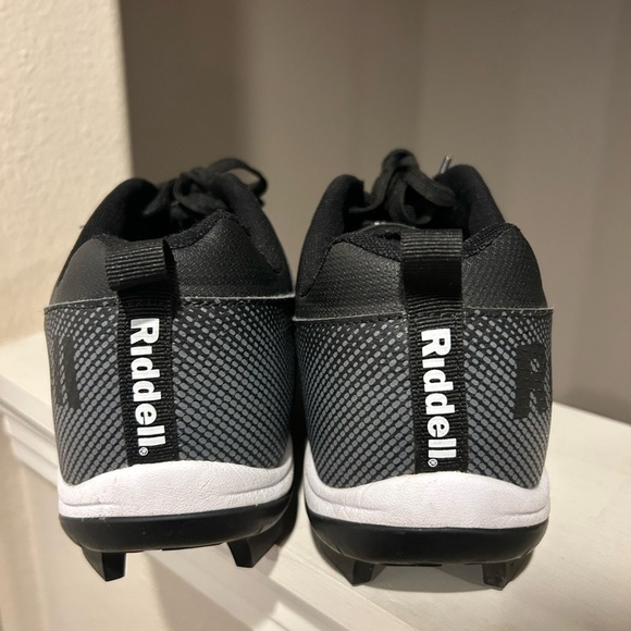 Riddell Edge Low Football Cleat Men's Size 11.5 Black, 9461MBKWT - Picture 8 of 12